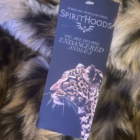 SpiritHoods faux fur leopard coat L NWT - Picture 13 of 13